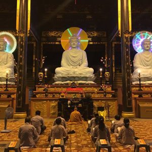 Tam bảo Phật do Buddhist Art tôn tạo tại thiền viện Khánh an 2