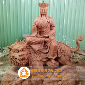 tượng địa tạng cưỡi đề thính