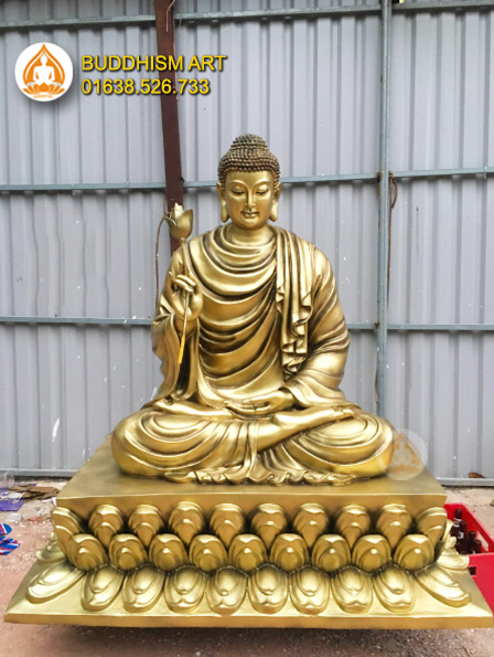 Tượng Bổn Sư Thích Ca Mâu Ni giả đồng đẹp Tượng Bổn Sư Thích Ca Mâu Ni giả đồng đẹp