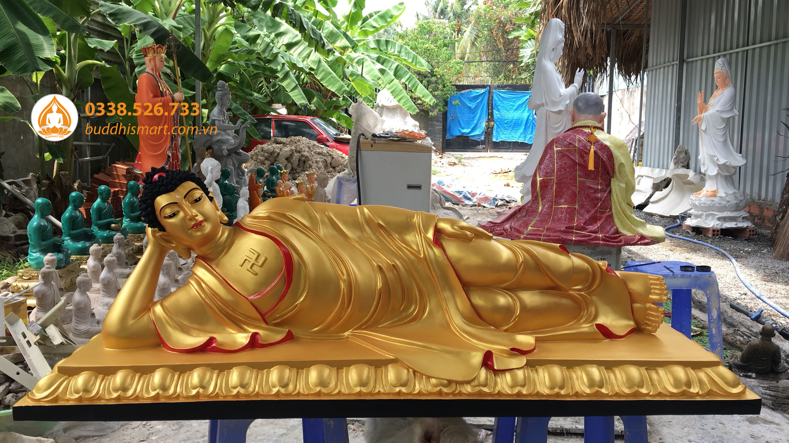 Tượng Phật A Di Đà nằm Buddhist Art