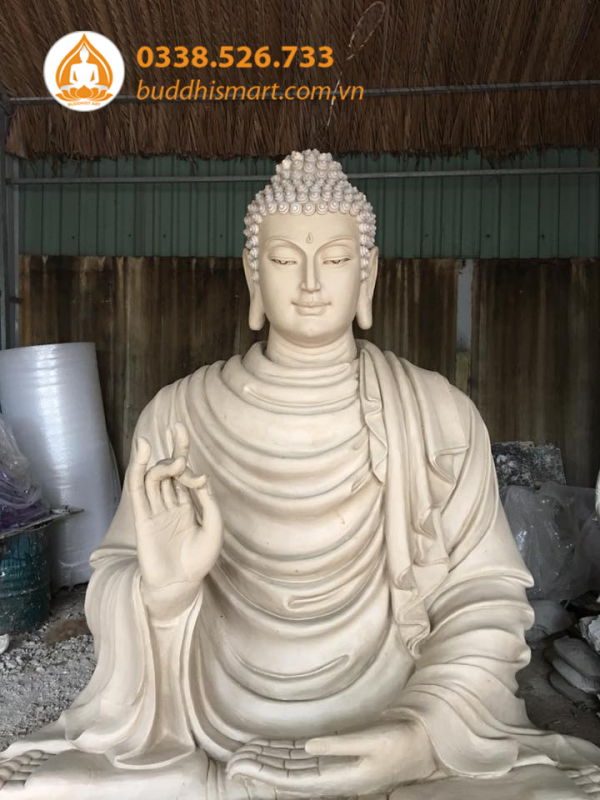 Tượng Phật Thích Ca đẹp composite, đồng, gỗ