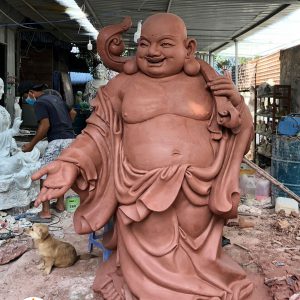 Tượng Phật Di Lặc bằng cao 2 mét đồng