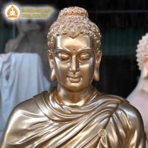 Tượng Bổn Sư Thích Ca Ấn Địa Xúc Bằng Đồng Buddhist Art