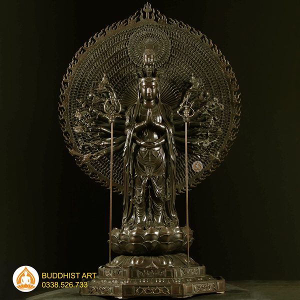 Tượng Phật Quan Âm Thiên Thủ Thiên Nhãn bằng đồng