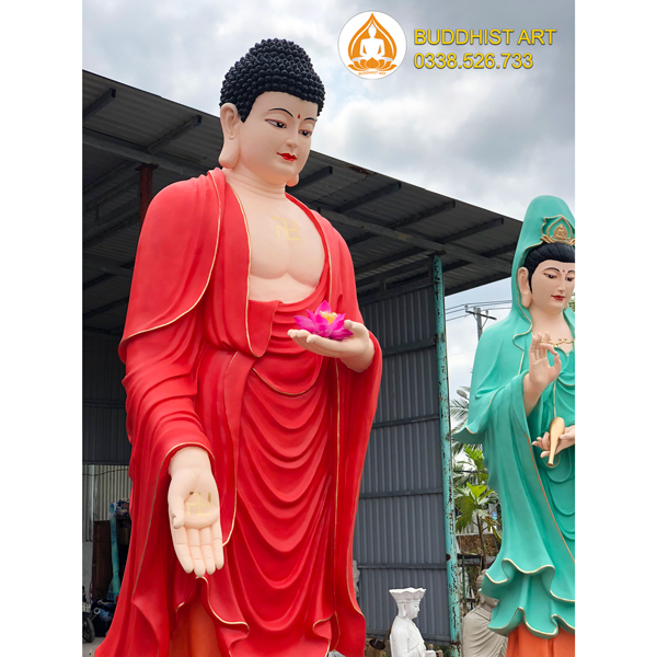 Tượng Phật A Di Đà bằng composite 320 cm đẹp