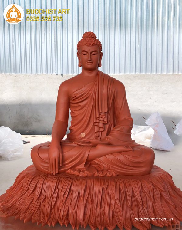 Tượng Bổn Sư Ấn Địa Xúc bằng bột đá