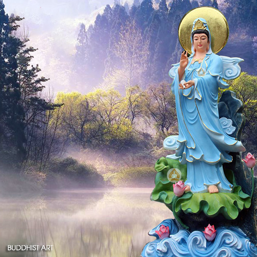 Phật Bà Quan Thế Âm Bồ Tát: Bức hình Phật Bà Quan Thế Âm Bồ Tát sẽ đưa bạn đến với thế giới tâm linh của Phật giáo. Bạn sẽ cảm nhận được sự thanh tịnh và lòng từ bi của một vị bồ tát đầy trượng nghĩa và đoan trang. Sự hiện diện của Bồ Tát Quan Âm còn mang đến niềm tin và hi vọng cho cuộc sống của bạn.