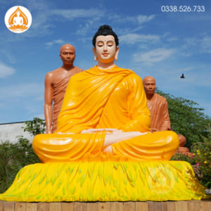 Tượng Phật Bổn Sư Thích Ca Ngồi Thiền đẹp bằng composite