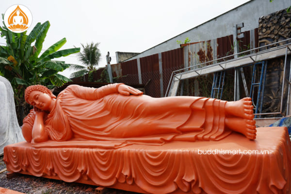 Tượng Phật Nằm (Bổn Sư Niết Bàn) đẹp bằng composite